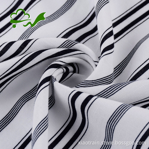 Jalur Borong 100% Rayon Print Fabric Custom Untuk Pakaian
